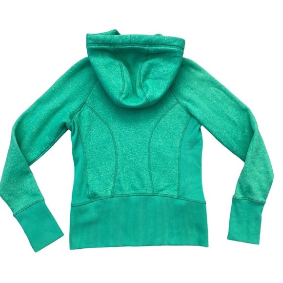 Zella Harmony Striated Full Zip Hoodie Sweatshirt Bright Green‎ Size Small - Picture 10 of 10